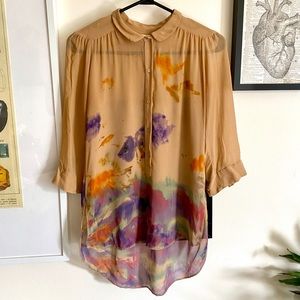 Silk Watercolour Blouse